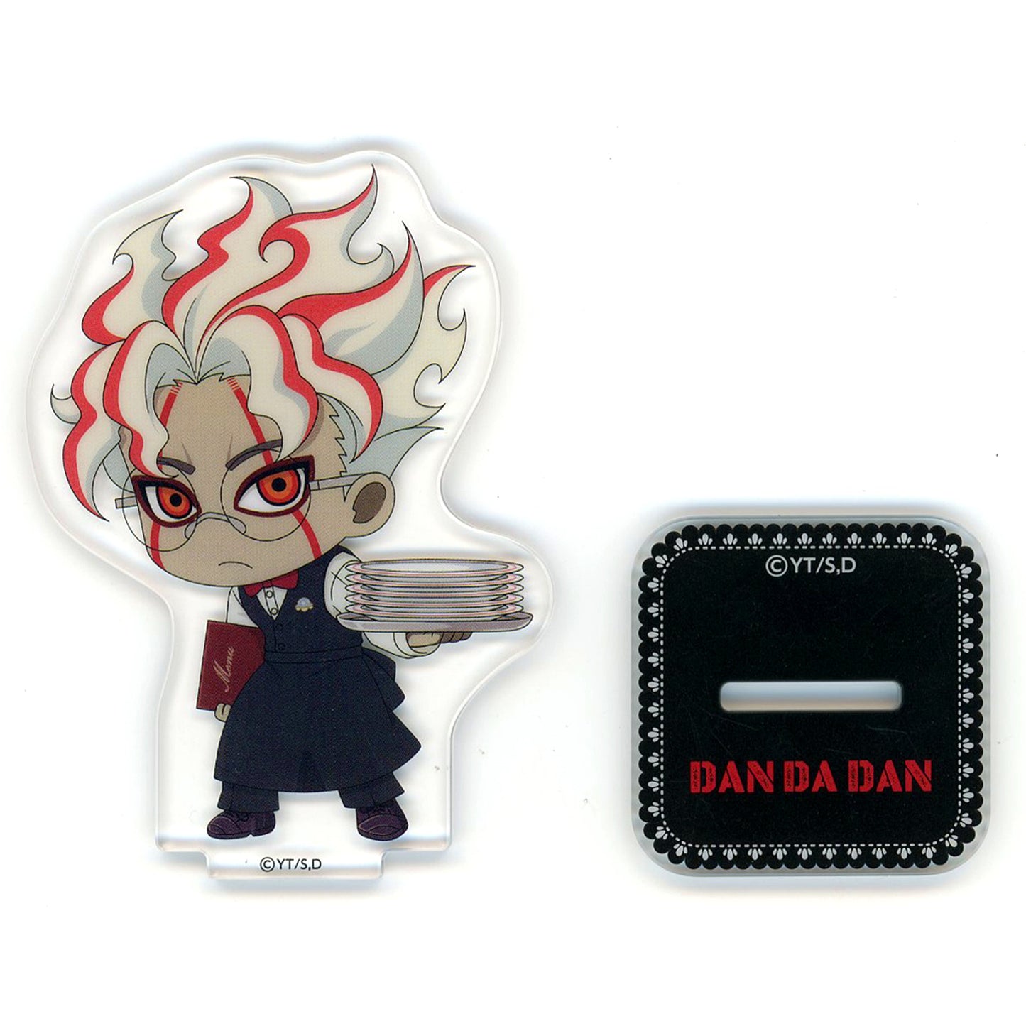 Ken Takakura Okarun Transformed C Prize TV Anime Dan Da Dan Sega Lucky Kuji Good coffee break Mini Acrylic Stand [USED]