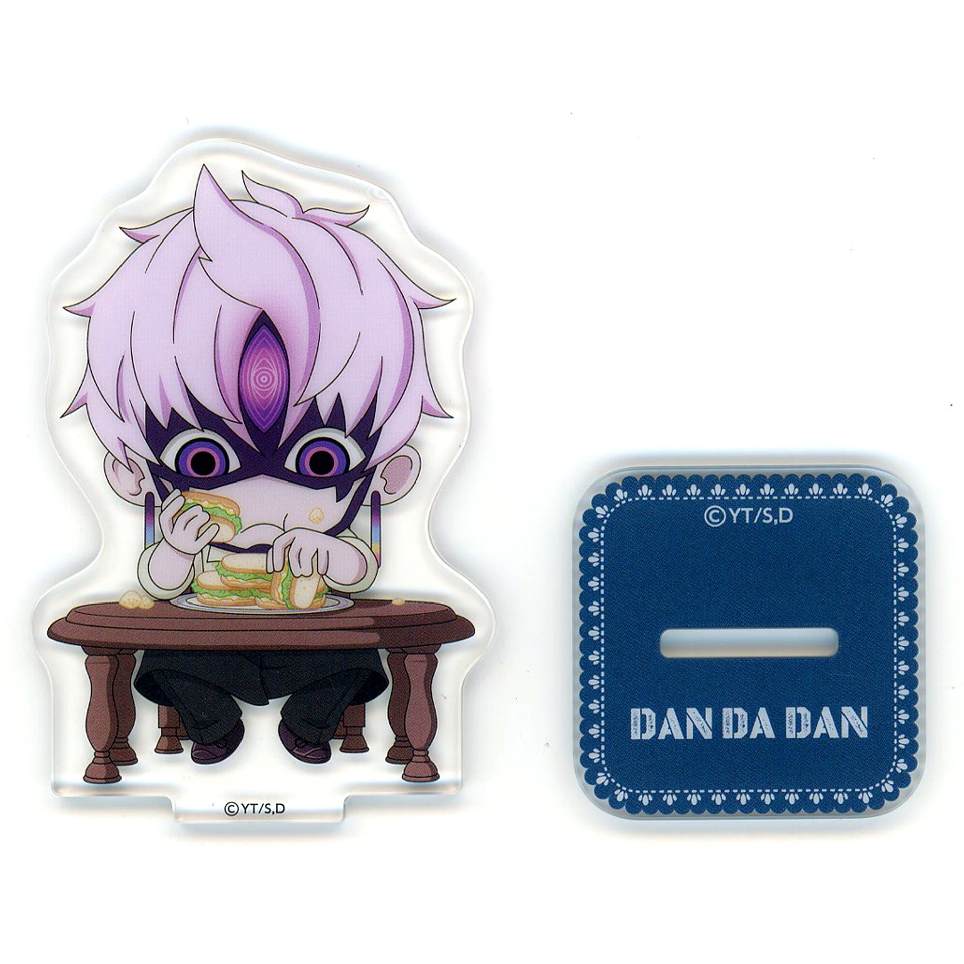 Jin Enjoji Jiji Transformed C Prize Mini Acrylic Stand Sega Lucky Kuji TV Anime Dandadan Good coffee break [USED]