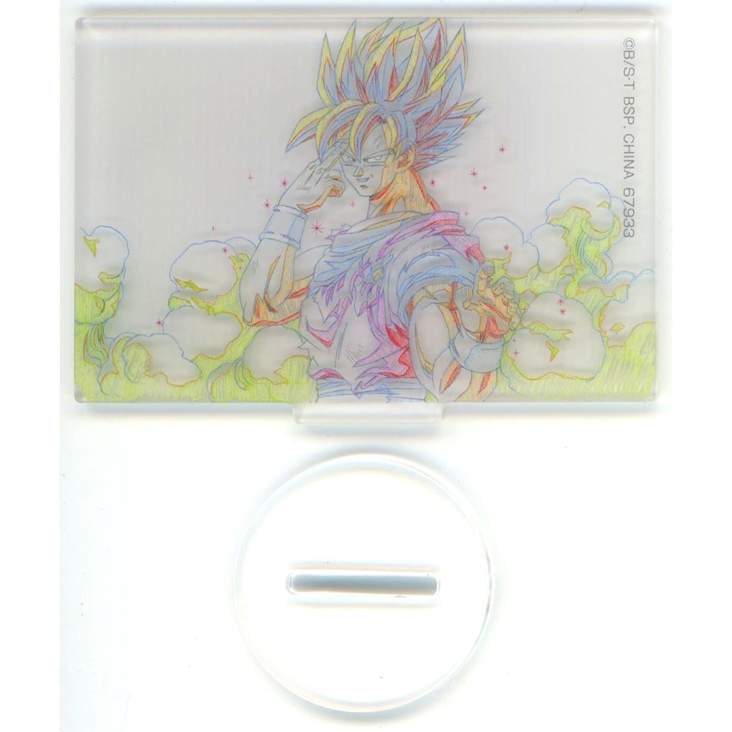 Son Goku Acrylic Stand Ichiban Kuji Dragon Ball BATTLE OF THE SUPER SAIYAN Prize F [USED]