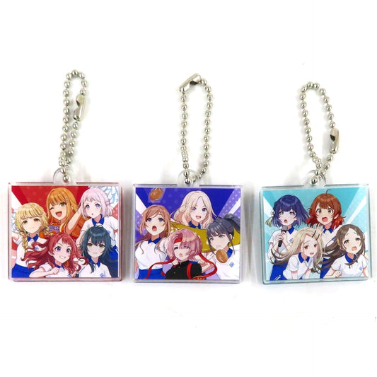Set of 3 All Characters Gakuen Idolmaster Inter-Class Hatsuboshi Great Sports Festival Streaming Ticket Bonus Acrylic Keychains [USED]
