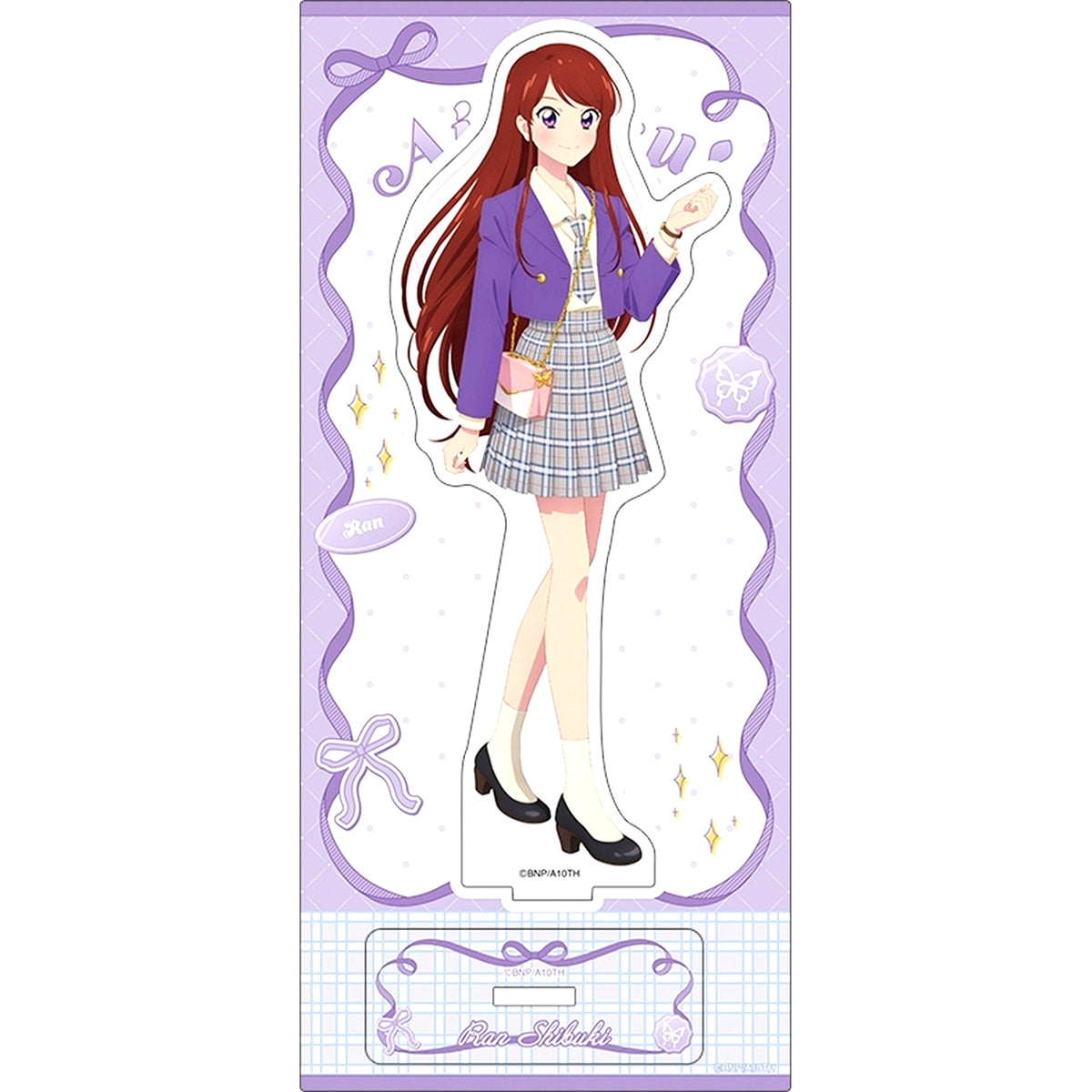 Ran Shibuki Cute Check Style Ver. Acrylic Stand Aikatsu! [USED]