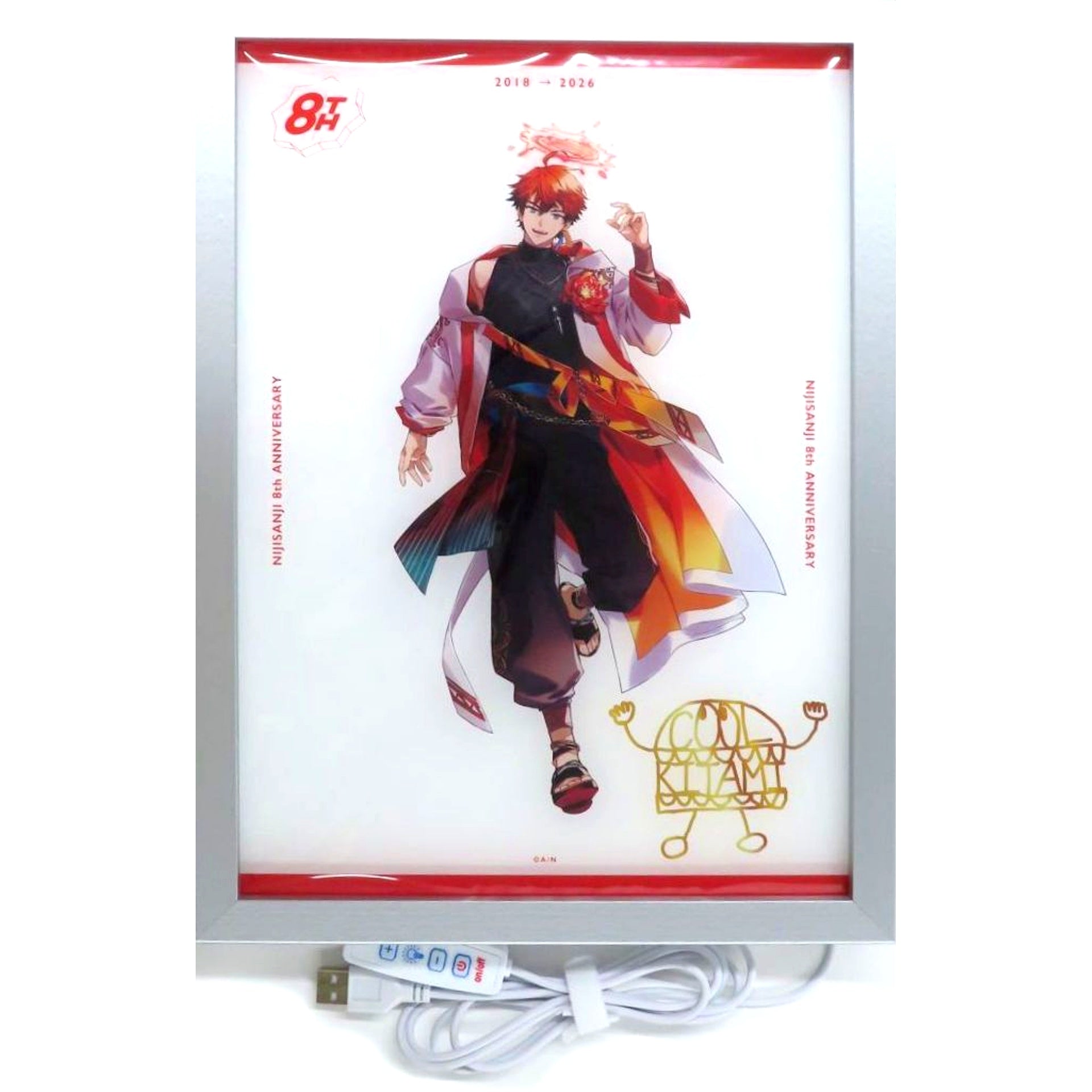 Kitami Yusei Virtual YouTuber Nijisanji 8th Anniversary Acrylic Light Panel [USED]