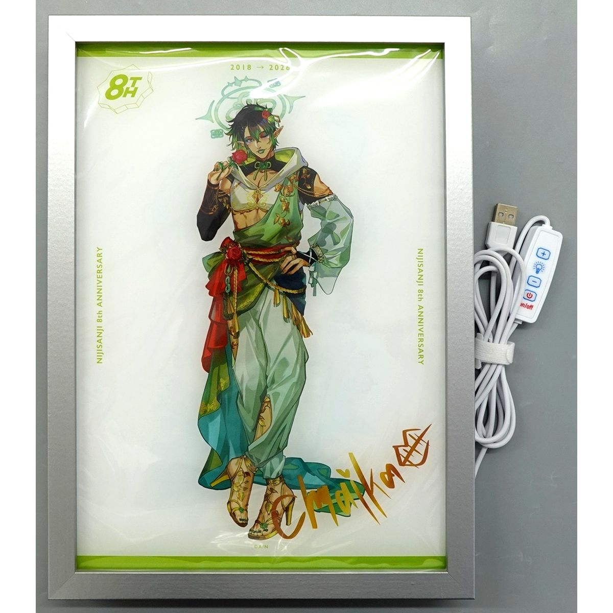 Hanabatake Chaika Virtual YouTuber Nijisanji Acrylic Light Panel 8th Anniversary [USED]