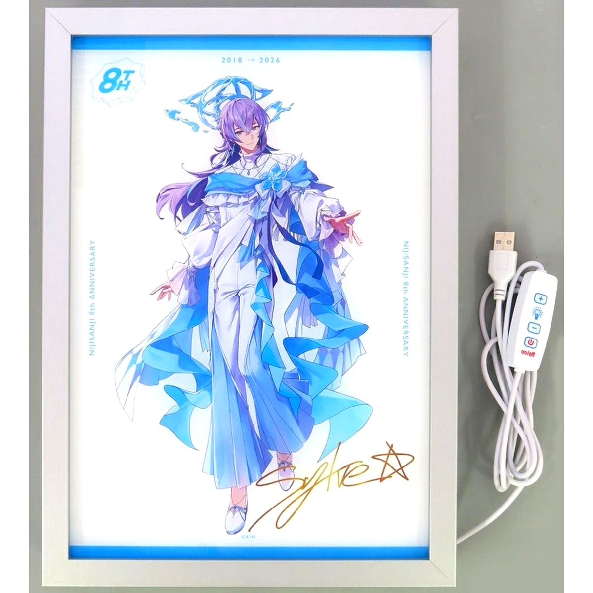 Hoshirube Sho Acrylic Light Panel Virtual YouTuber Nijisanji 8th Anniversary [USED]