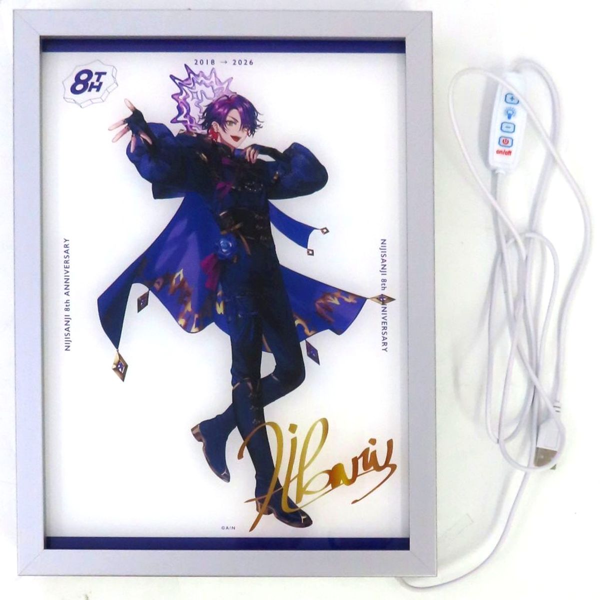 Watarai Hibari Acrylic Light Panel Virtual YouTuber Nijisanji 8th Anniversary [USED]
