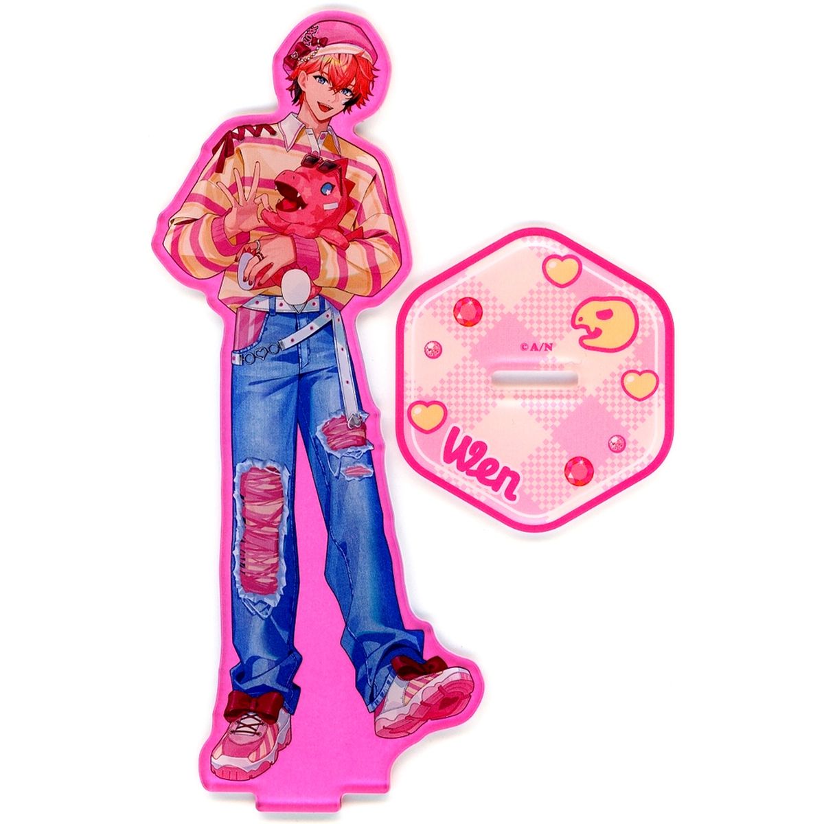 Akagi Wen Gyau Ver. Virtual YouTuber Nijisanji Acrylic Stand Gyaurufu [USED]