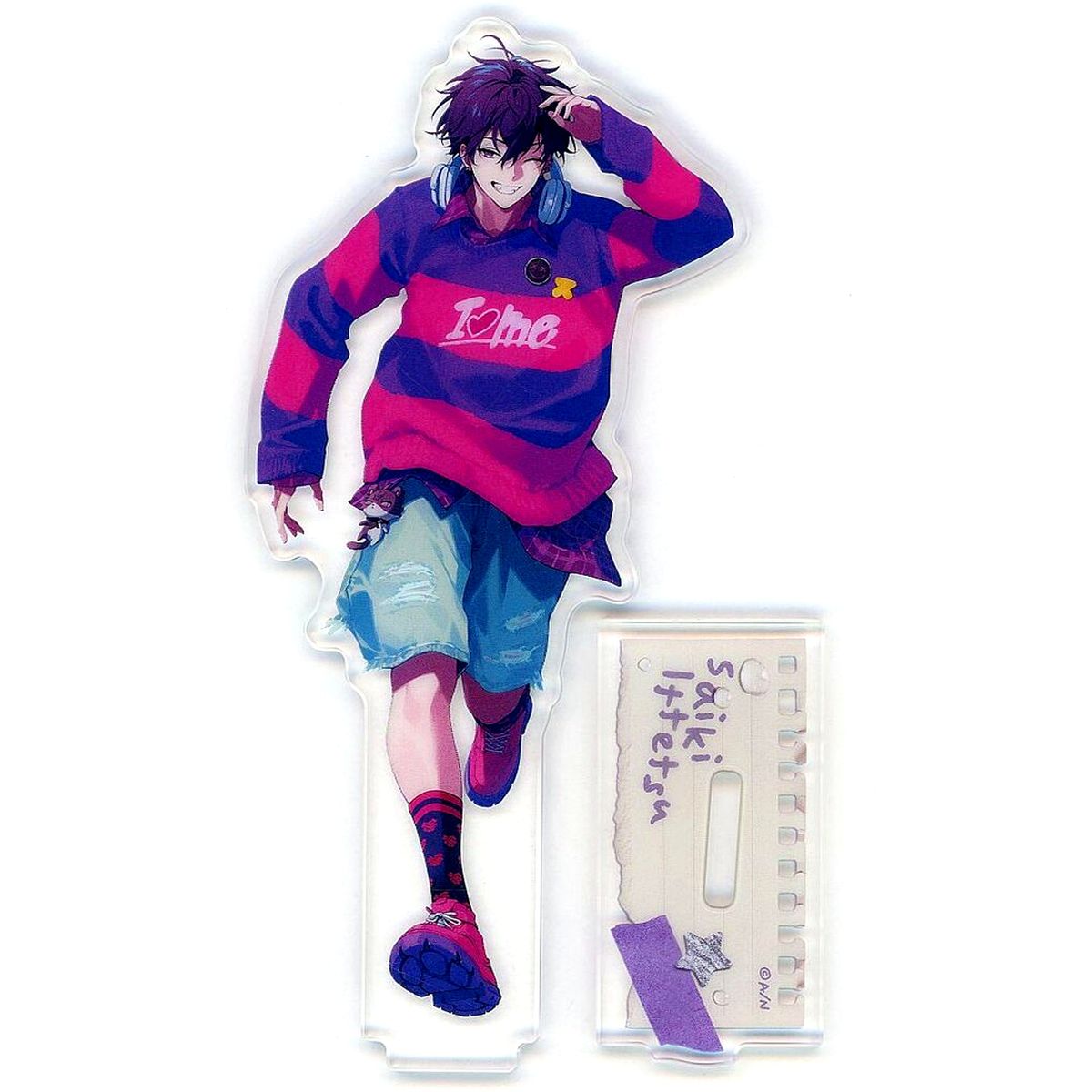 Saiki Ittetsu High Acrylic Stand Virtual YouTuber Nijisanji RITOTETSU Seaside Holiday [USED]