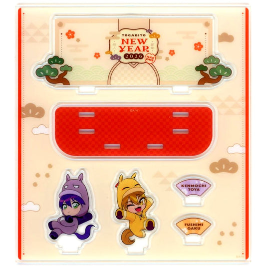 Toya Kenmochi, Fushimi Gaku Acrylic Diorama Virtual YouTuber Nijisanji TOGABITO New Year 2026 [USED]