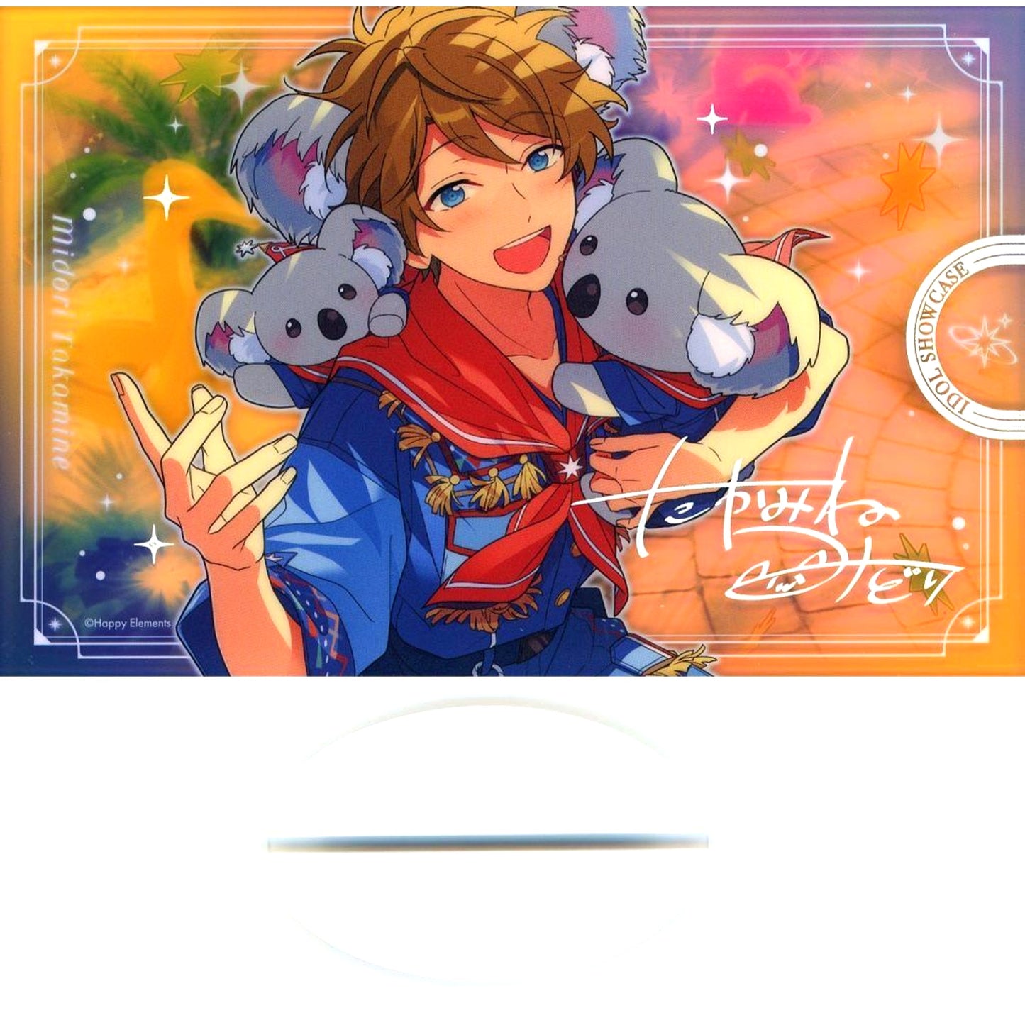 Midori Takamine E Earth and Continent Bloomed Ensemble Stars!! Ryuseitai IDOL SHOWCASE Acrylic Stand 10th Anniversary Exhibition Bright me up!! [USED]