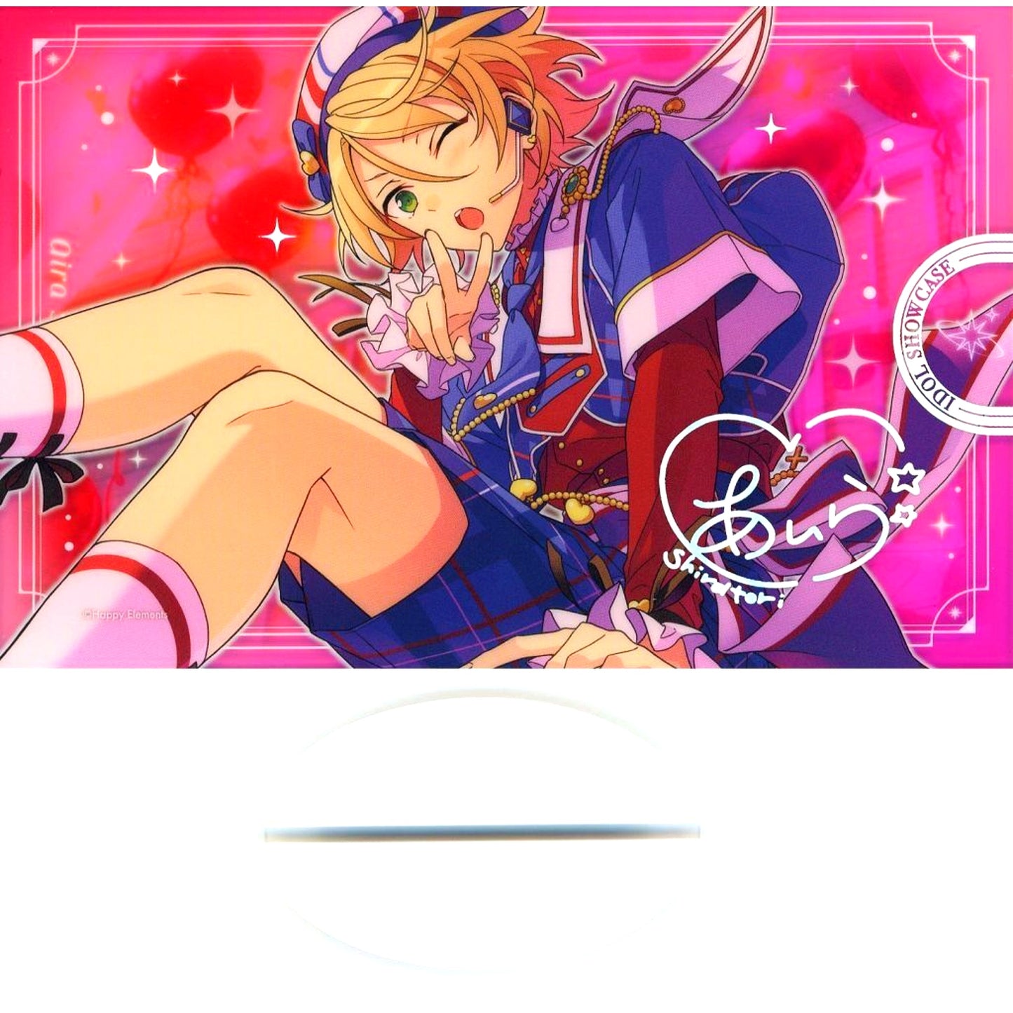 Aira Shiratori A Developing Loveliness Bloomed Ensemble Stars!! ALKALOID IDOL SHOWCASE Acrylic Stand 10th Anniversary Exhibition Bright me up!! [USED]