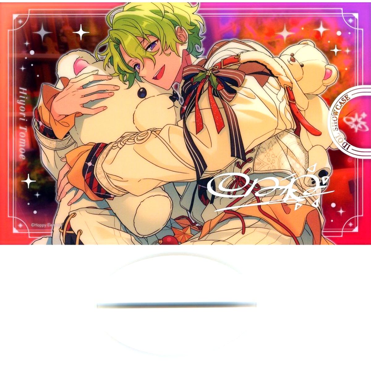 Hiyori Tomoe, Eden Ensemble Stars!! IDOL SHOWCASE Warm Bear Post Talent Bloom 10th Anniversary Exhibition Bright me up!! Acrylic Stand [USED]