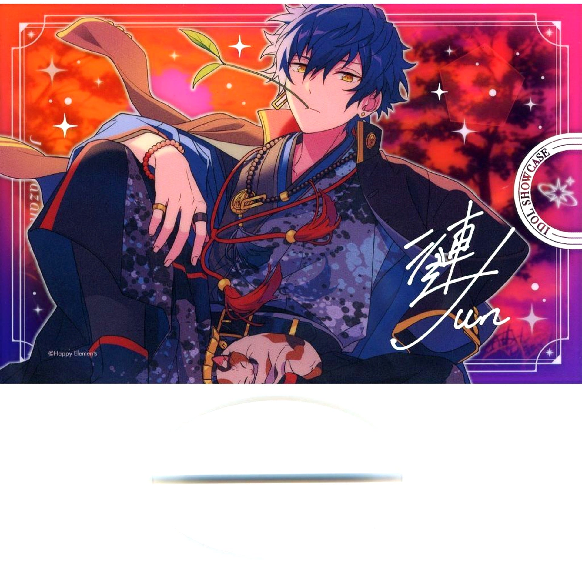Jun Sazanami D. IDOL SHOWCASE Eden Acrylic Stand Ensemble Stars!! 10th Anniv Exhibition Bright me up!! [USED]