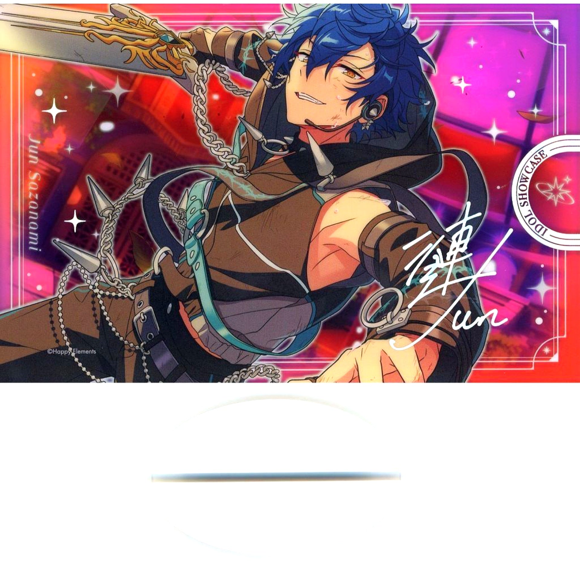Jun Sazanami F Idol Showcase Eden Acrylic Stand Ensemble Stars!! 10th Anniv Exhibition Bright me up!! [USED]