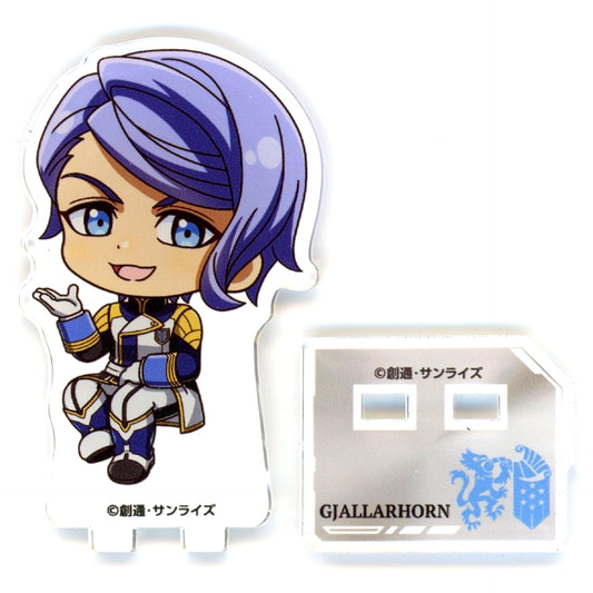 Gaelio Bauduin Trading Mini Acrylic Stand Mobile Suit Gundam Iron-Blooded Orphans animate cafe [USED]