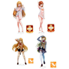 Set of 4 A Prize A Certain Magical Index Spinoff A Certain Scientific Mental Out Kujibikido Online Kuji Acrylic Stand [USED]