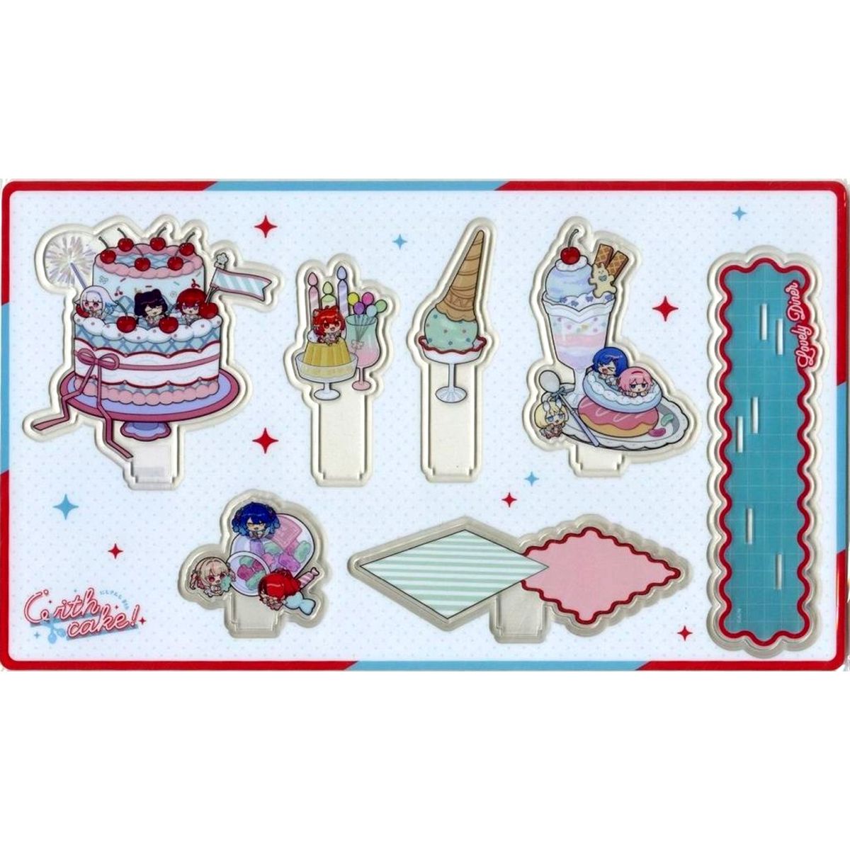 Lovely Diner Virtual YouTuber Nijisanji Acrylic Diorama 8th with cake! [USED]