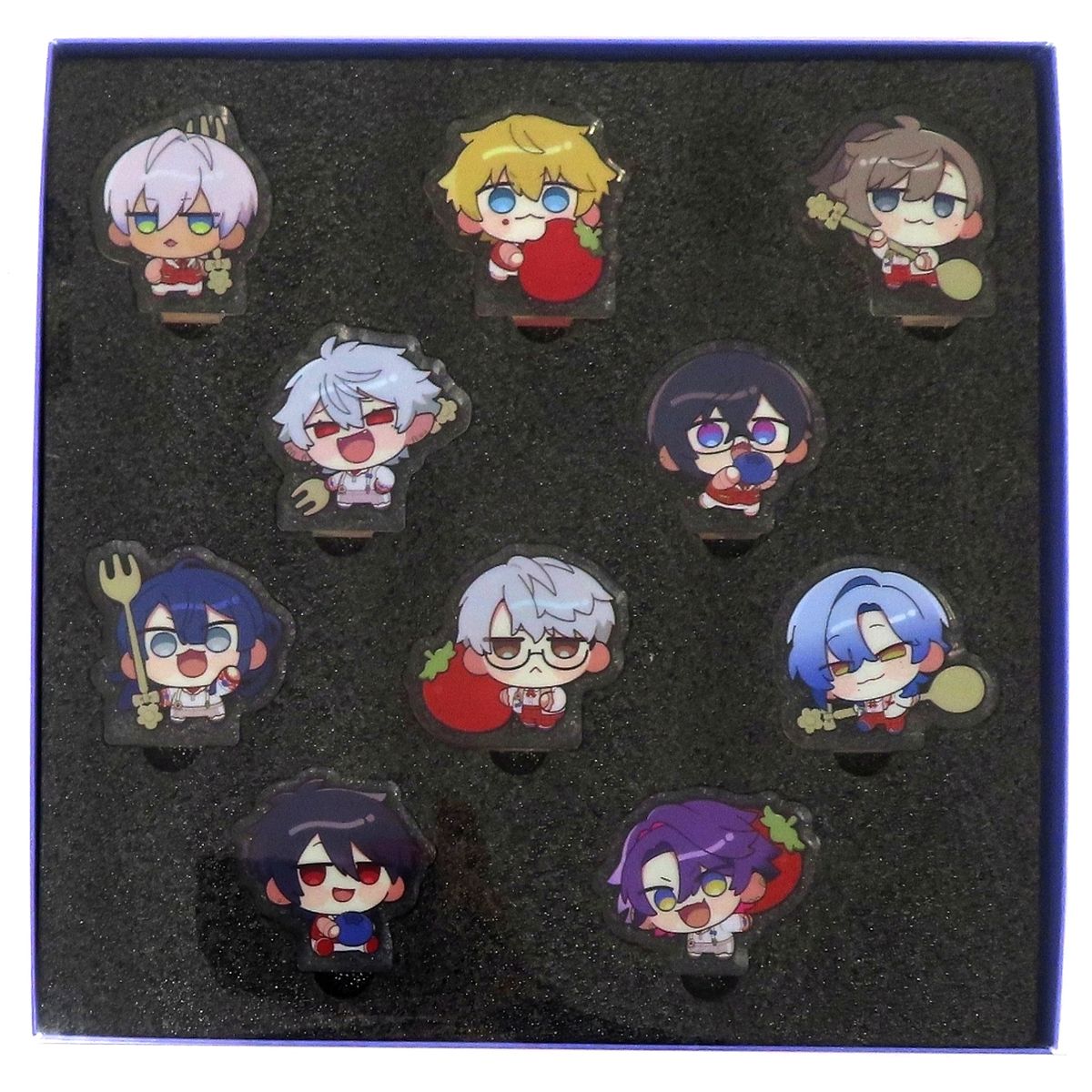 Berry Crown Virtual YouTuber Nijisanji Acrylic Block Set 8th with cake! [USED]