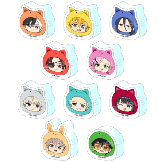 Set of 10 WIND BREAKER Trading Marumates Acrylic Figure [USED]