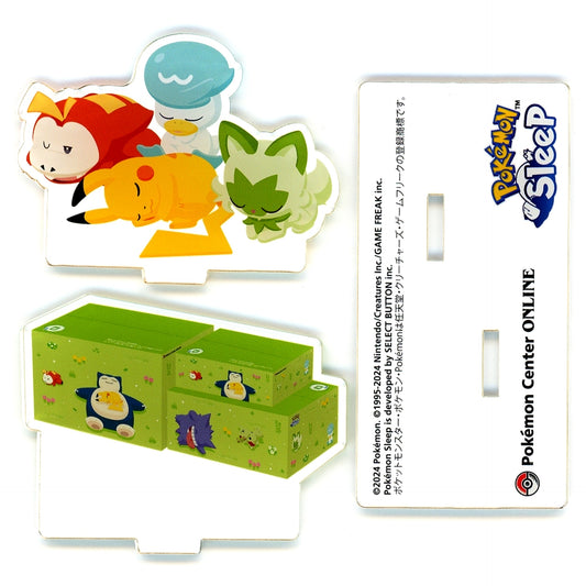 Group Pokemon Sleep Acrylic Stand Pokemon Pokemon Center Limited Online Purchase Bonus Winning Item [USED]