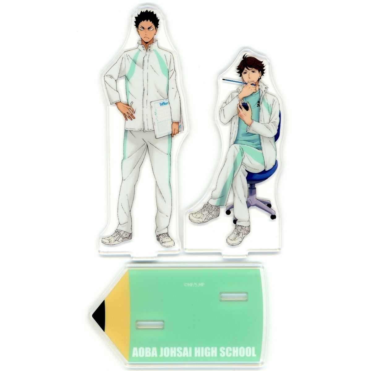 Toru Oikawa, Hajime Iwaizumi Acrylic Stand Making Scene Ver. Haikyu!! Nationwide Expedition [USED]