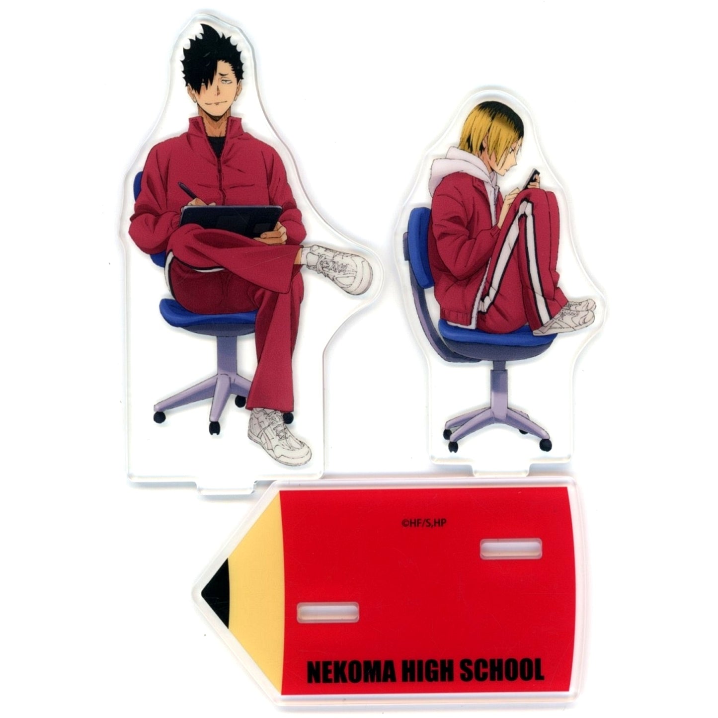 Tetsuro Kuroo & Kenma Kozume Production Site Style Acrylic Stand Haikyu!! National Expedition Pop Up Store [USED]