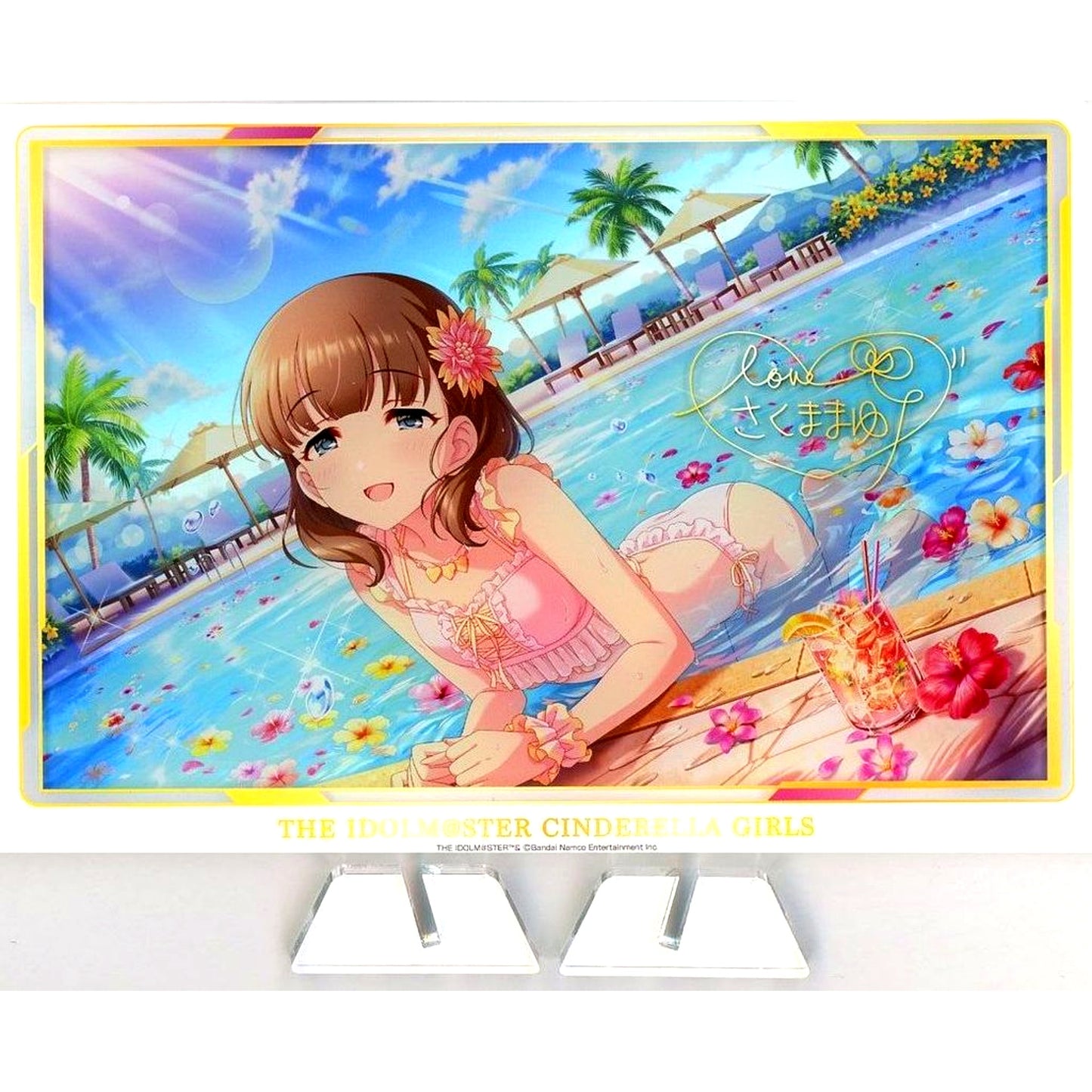 Mayu Sakuma Splash My Love A Prize Idolmaster Cinderella Girls Official Shop KujiMASTER Acrylic Board [USED]