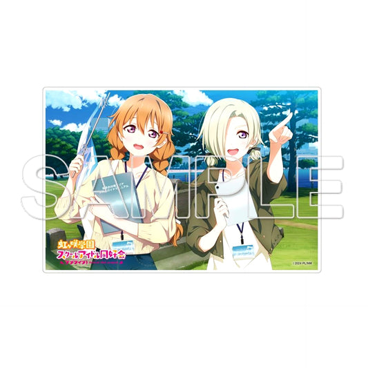 Kanata Konoe & Mia Taylor Mini Acrylic Plate Love Live! Nijigasaki High School Idol Club [USED]