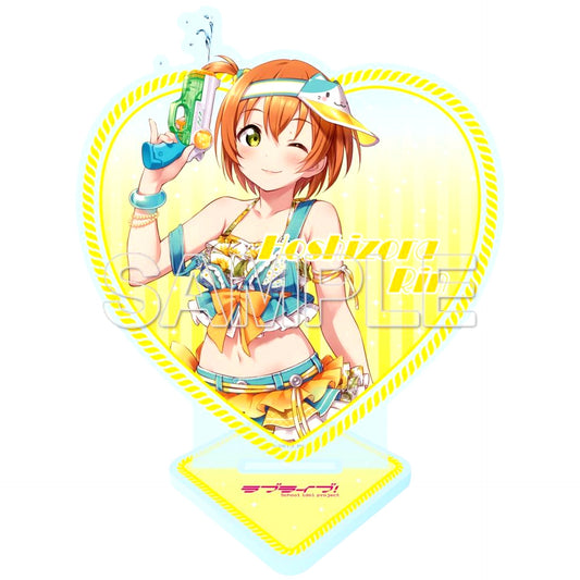 Rin Hoshizora Heart-Shaped Glitter Acrylic Stand Love Live! [USED]