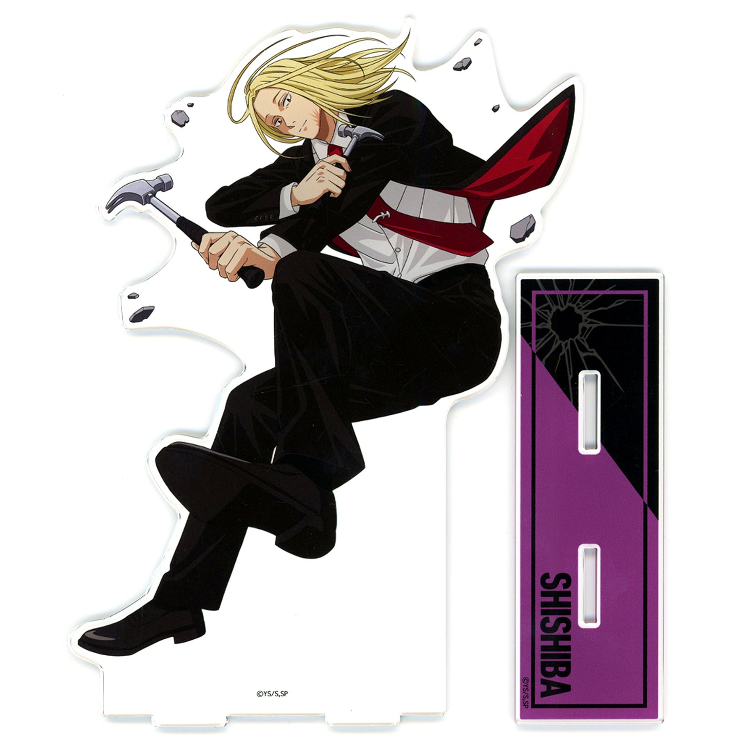 Shishiba Happiness Prize Sakamoto Days Formal Battle Action Happiness Button BOX BIG Acrylic Stand [USED]