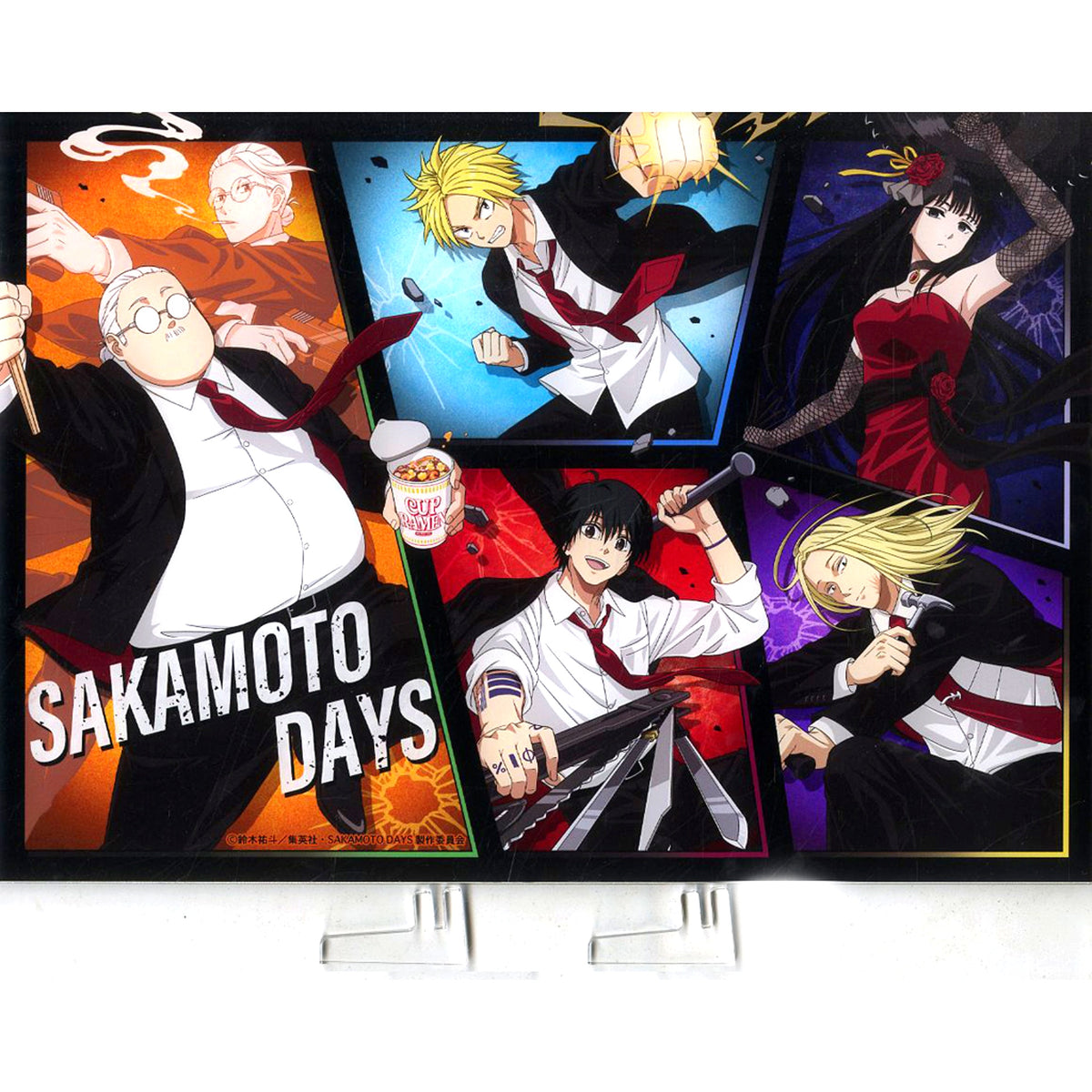 All Characters SAKAMOTO DAYS Happiness Button BOX Formal Battle Action Last Prize A4 Acrylic Panel [USED]