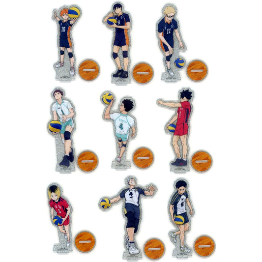 Set of 9 Haikyu!! The Strongest Challenger Ichiban Kuji F Prize Acrylic Stand [USED]