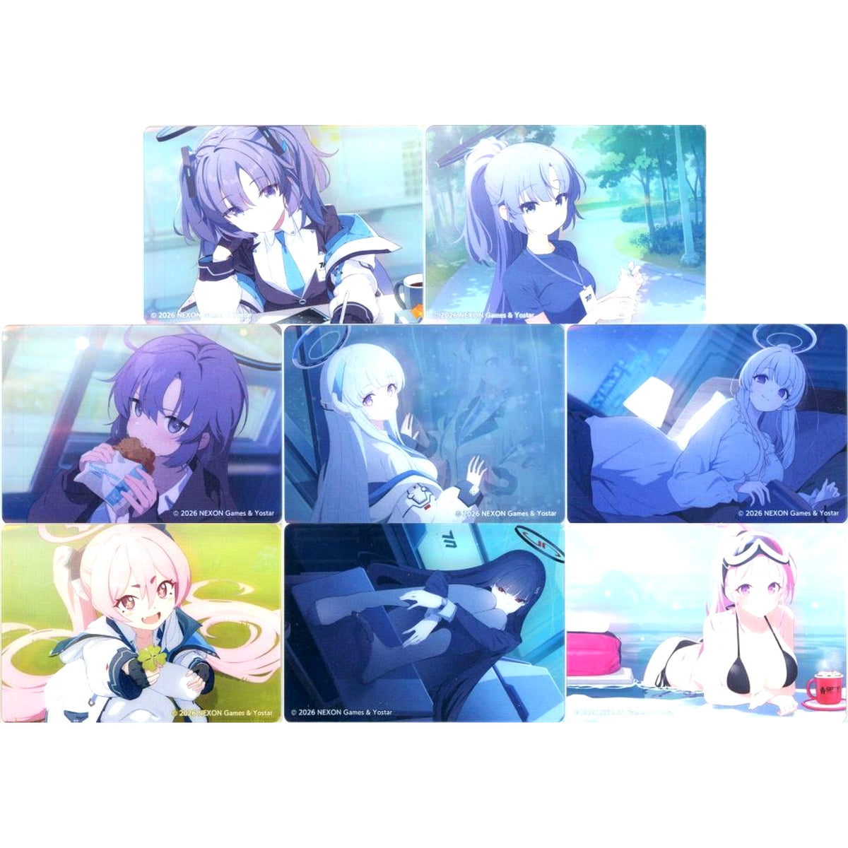 Set of 8 Blue Archive POP UP SHOP in Atre Akihabara 2026 Mini Noble Art Collection Vol.5 [USED]