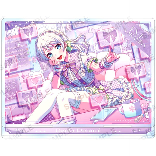 Eve Wakamiya BanG Dream! Girls Band Party! Pastel Palettes Plate Acrylic Stand Vol. 1 [USED]