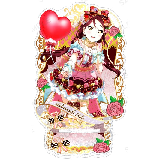 Riko Sakurauchi Kirarin Acrylic Stand Aqours Valentine Part 3 Ver. Love Live! School Idol Festival [USED]