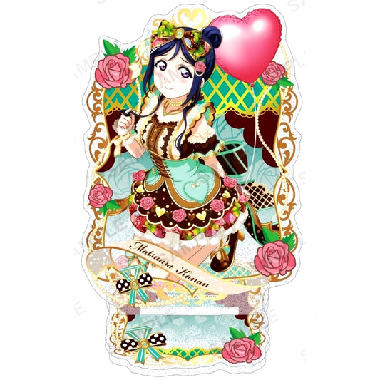 Kanan Matsuura Glitter Acrylic Stand Aqours Valentine Part 3 Ver. Love Live! School Idol Festival [USED]