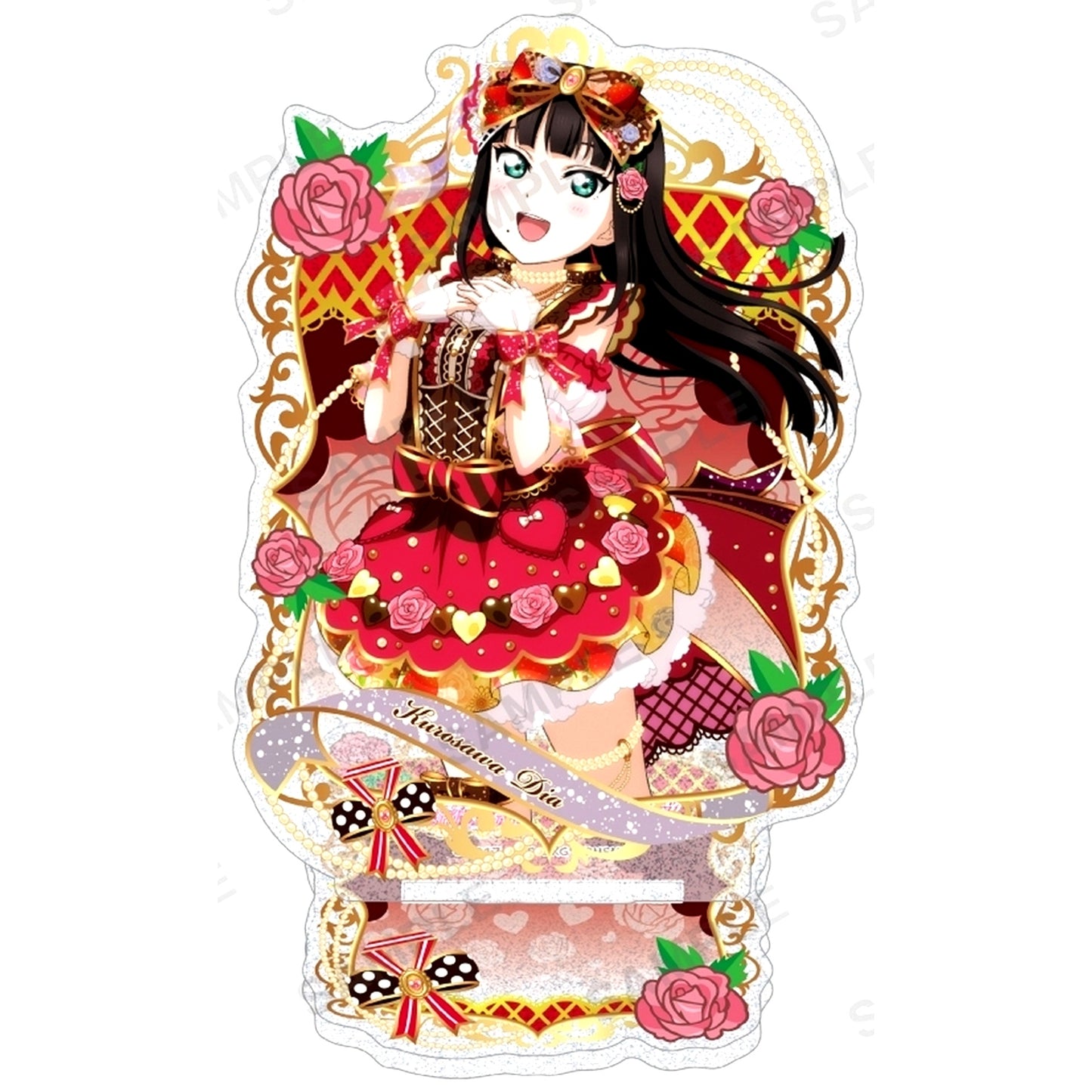 Dia Kurosawa Glitter Acrylic Stand Aqours Valentine Part 3 Ver. Love Live! School Idol Festival [USED]