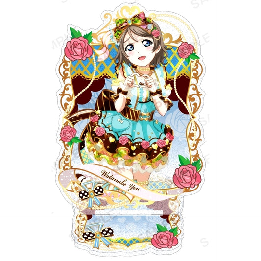 You Watanabe Glitter Acrylic Stand Aqours Valentine Part 3 Ver. Love Live! School Idol Festival [USED]