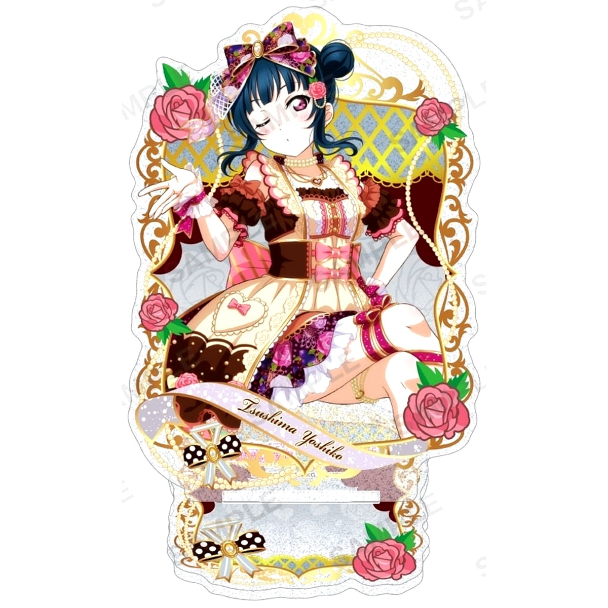 Yoshiko Tsushima Aqours Valentine Edition Part 3 Version Kirarin Acrylic Stand Love Live! School Idol Festival [USED]