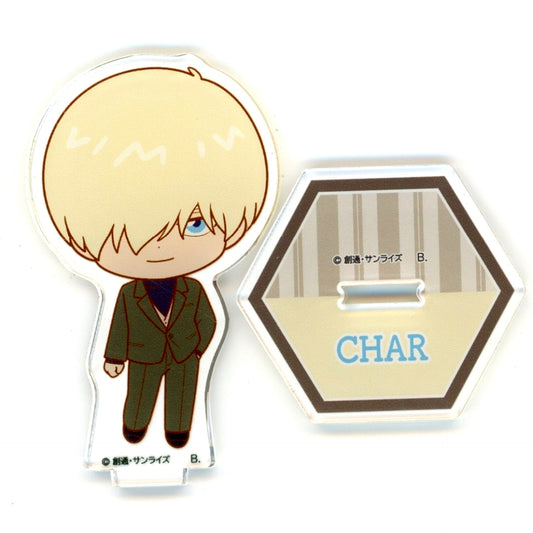 Char Aznable 1 Mobile Suit Gundam GQuuuuuuX Hapikuro! Deformed Acrylic Stand [USED]