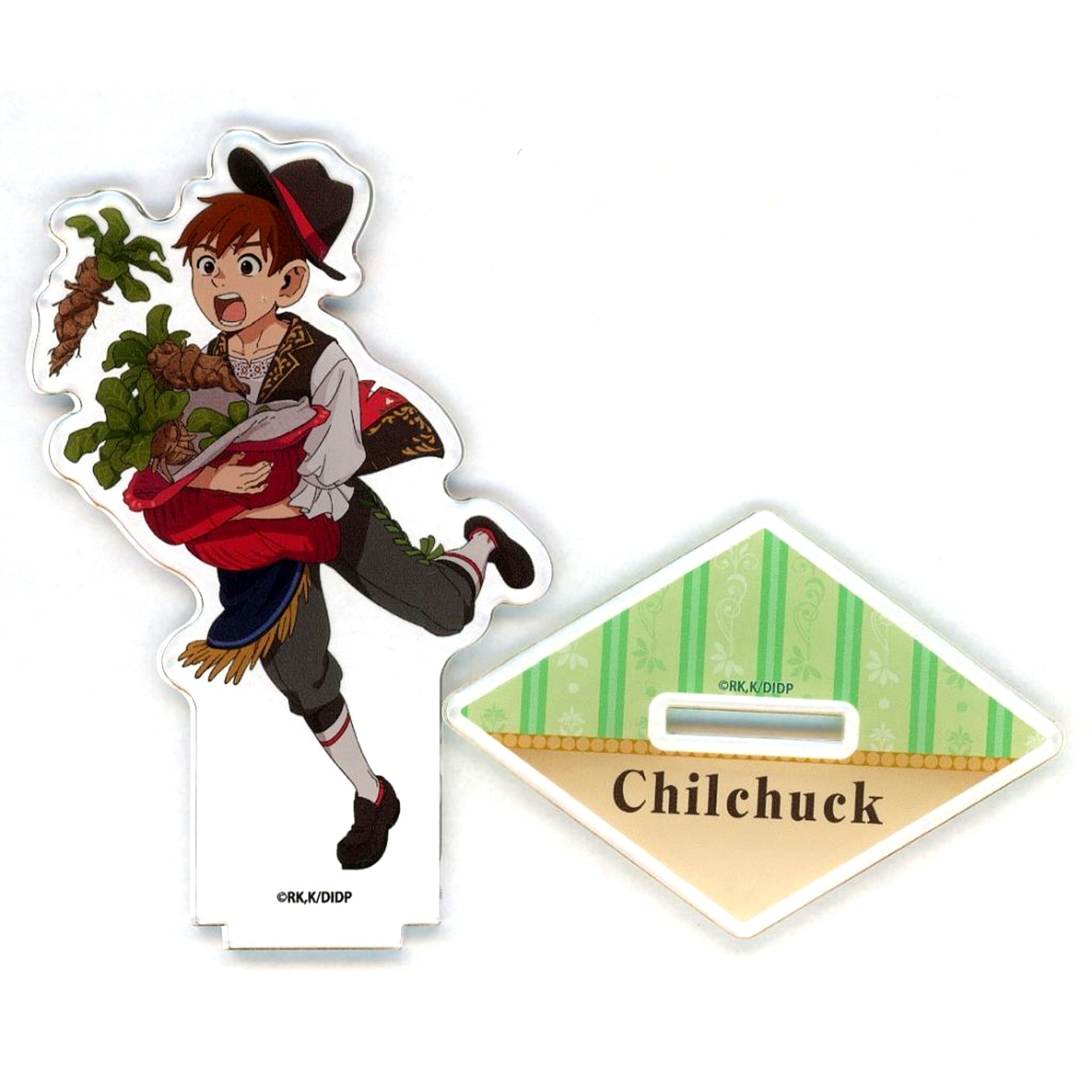 Chilchuck Tims Illustration Delicious in Dungeon Meat and Iron Plate Adventure in Niku no Hasegawa and Teppan Bokujo Acrylic Stand [USED]