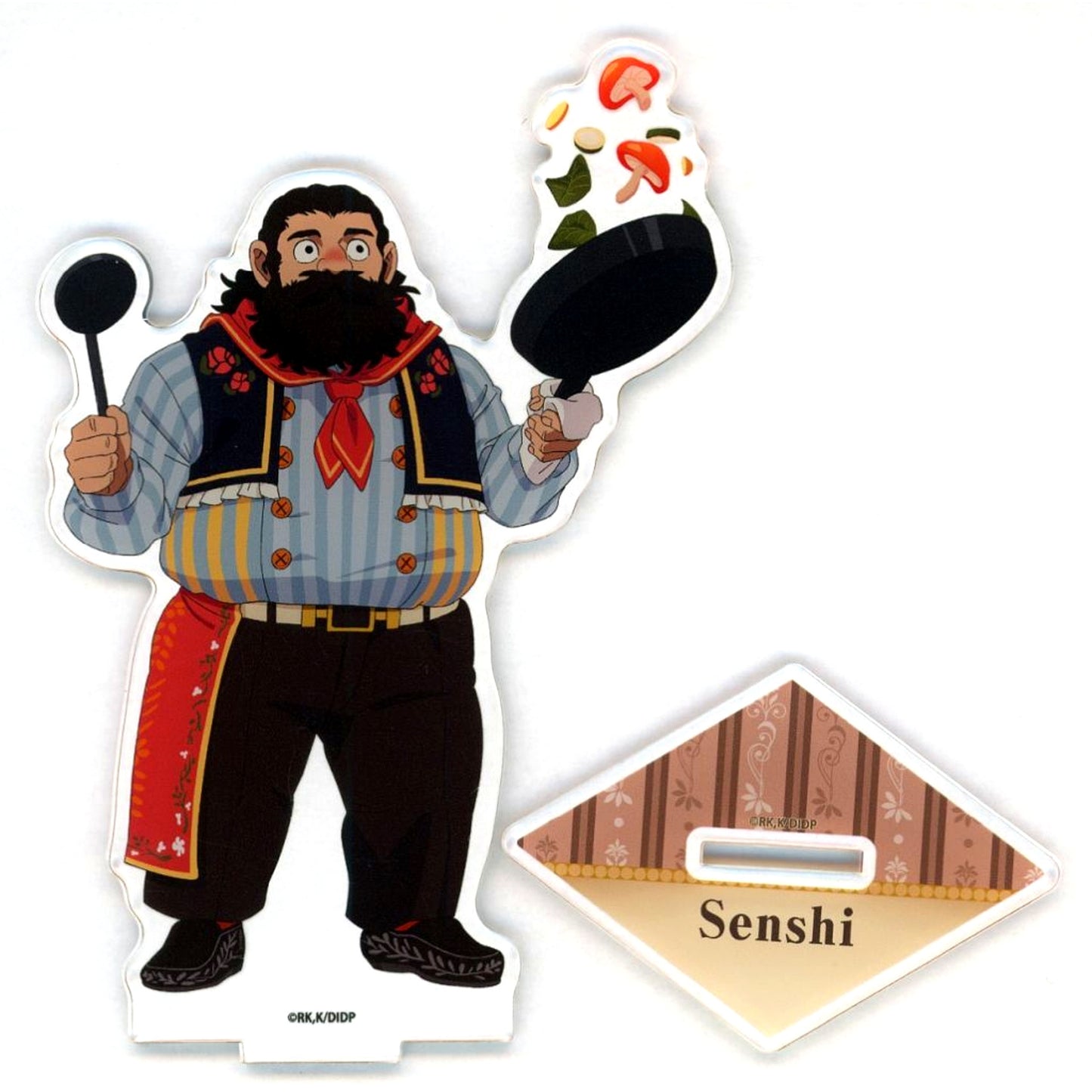Senshi Illustration Delicious in Dungeon Meat and Iron Plate Adventure in Niku no Hasegawa and Teppan Bokujo Acrylic Stand [USED]