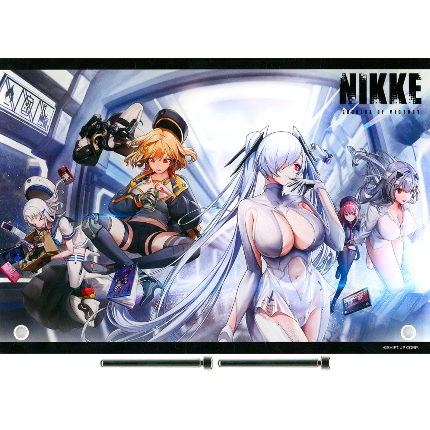 Group Acrylic Panel Goddess of Victory: Nikke Weekly Famitsu 3rd Anniversary Special Issue Goods Set Single Item [USED]