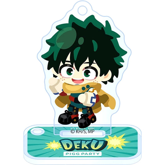 Izuku Midoriya Pigg Party Collabo Acrylic Keychain Stand My Hero Academia [USED]