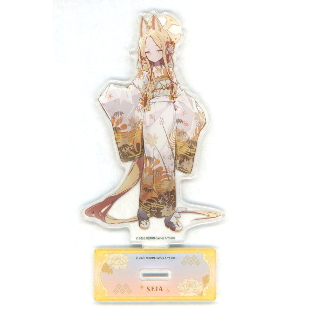 Yurizono Seia Acrylic Stand Blue Archive Looking Up Winter Sky Warm Smile Asakusa Stroll [USED]