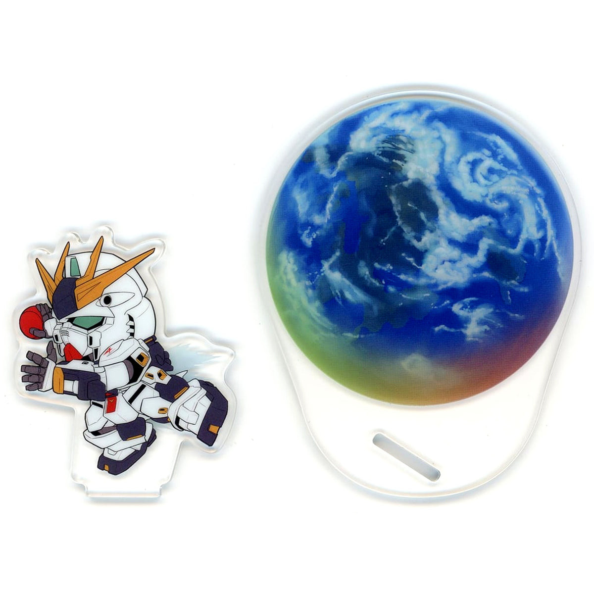 Nu Gundam F Prize Acrylic Collection Stand Ichiban Kuji Mobile Suit Gundam UNIVERSAL CENTURY SAGA [USED]