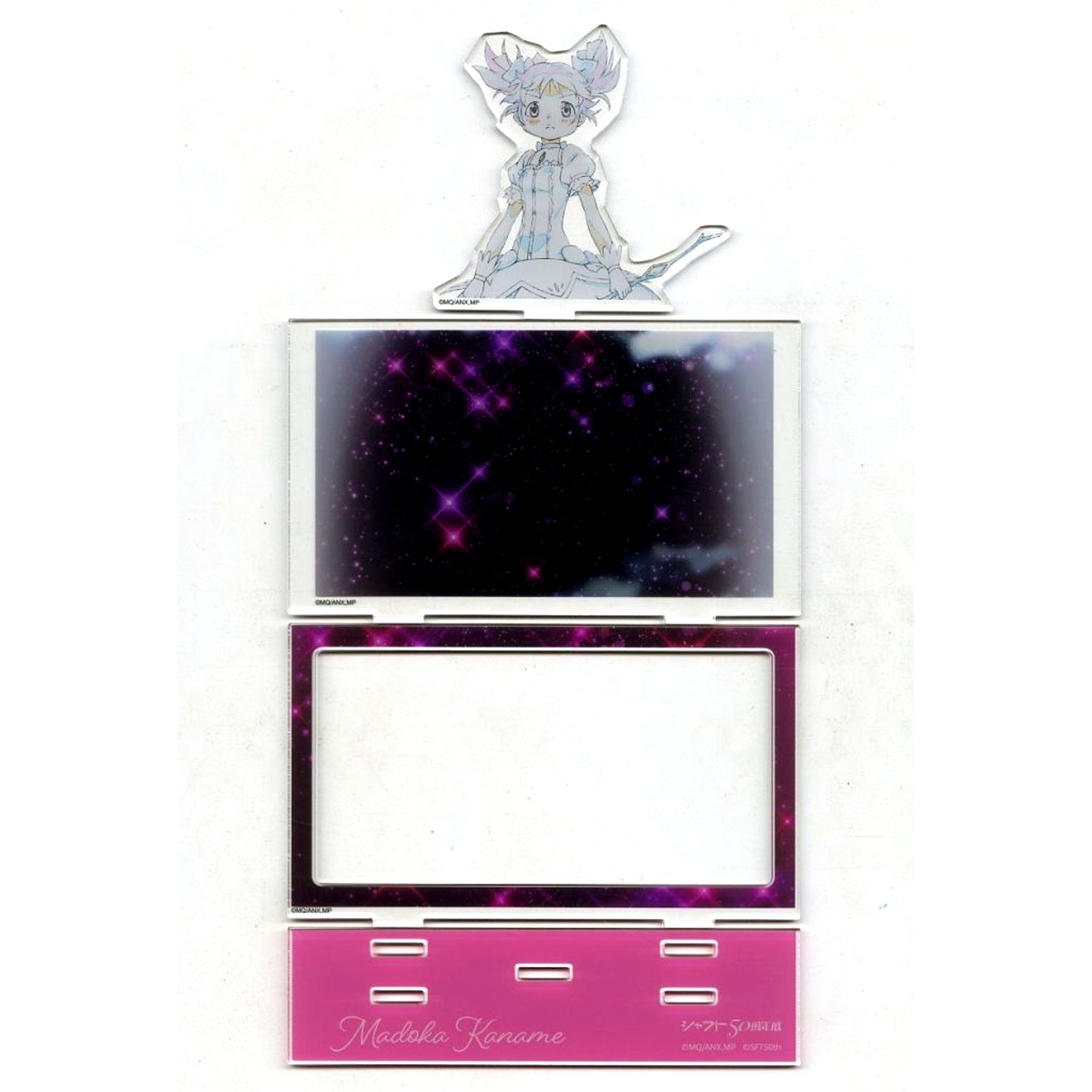 Madoka Kaname Puella Magi Madoka Magica the Movie Part I: Beginnings / Part II: Eternal Original Art 3-Layer Acrylic Diorama Shaft 50th Anniversary Exhibition Goods [USED]