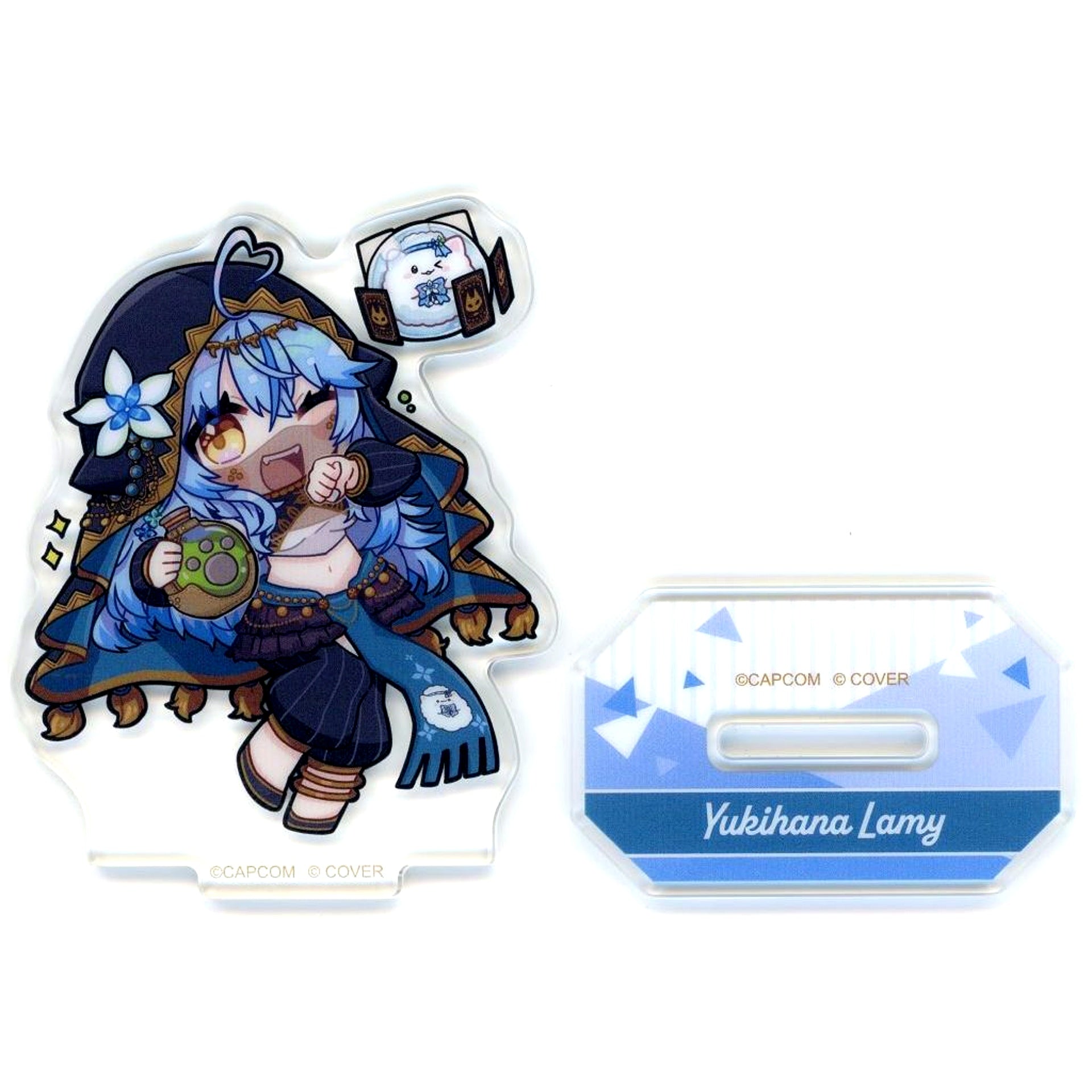 Yukihana Lamy Normal Trading Acrylic Stand Virtual YouTuber Hololive 5th Generation x Monster Hunter Wilds x Capcom Cafe [USED]