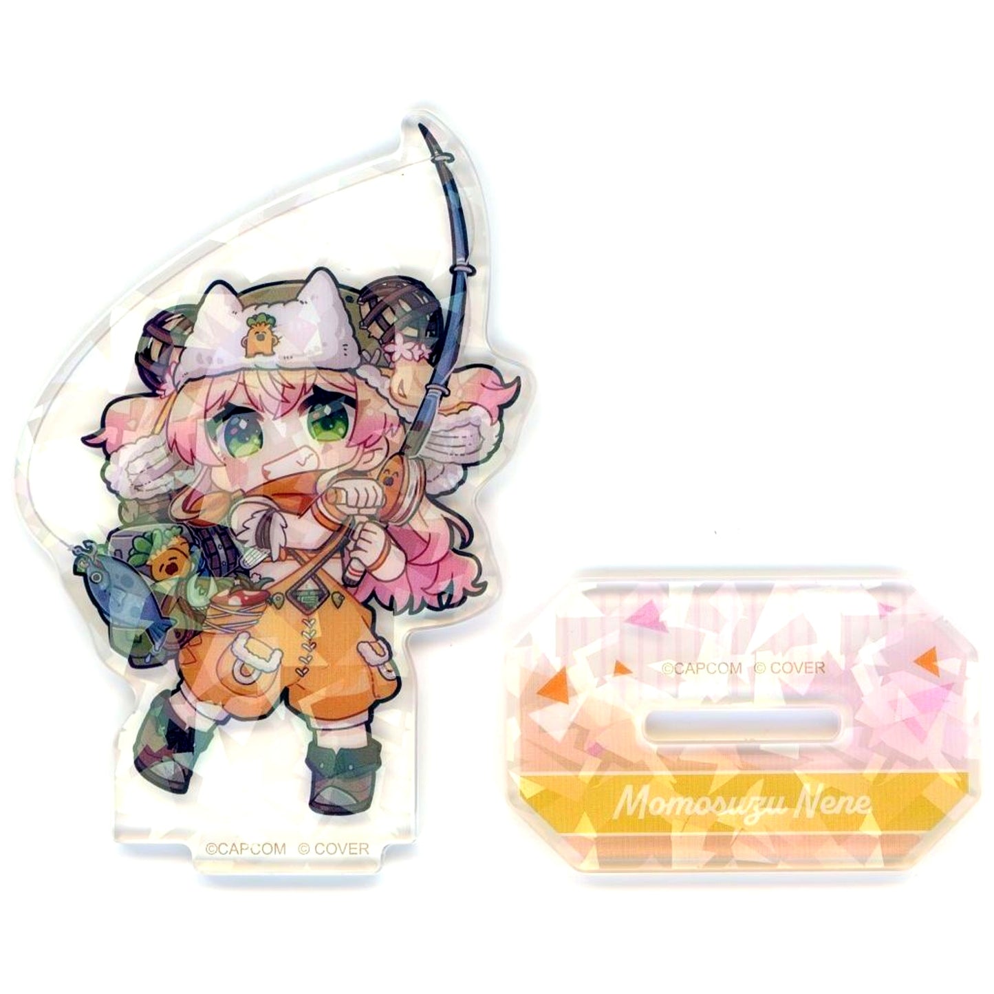 Momosuzu Nene Hologram Trading Acrylic Stand VTuber Hololive 5th Gen x Monster Hunter Wilds x CAPCOM CAFE [USED]