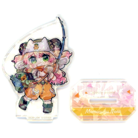 Momosuzu Nene Hologram Trading Acrylic Stand VTuber Hololive 5th Gen x Monster Hunter Wilds x CAPCOM CAFE [USED]