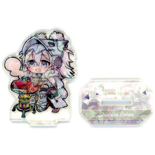 Shishiro Botan Hologram Trading Acrylic Stand VTuber Hololive 5th Gen x Monster Hunter Wilds x CAPCOM CAFE [USED]